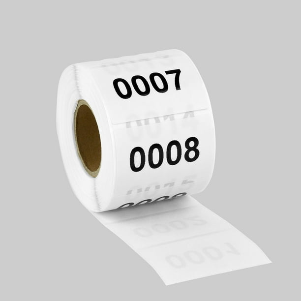 Self Adhesive 300 Sequential Number Labels Numbers 1-300